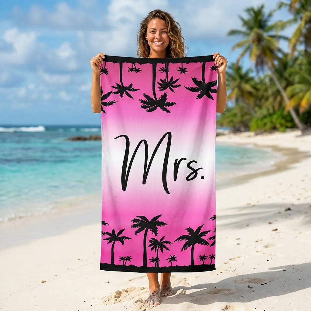 Serviette de Plage Microfibre Prêt Pour L'été