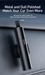 Baseus Car Safety Hammer Auto Emergency Glass Window Breaker Seat Belt Cutter Life-Saving Escape Car Emergency Tool Prêt Pour L'été