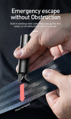 Baseus Car Safety Hammer Auto Emergency Glass Window Breaker Seat Belt Cutter Life-Saving Escape Car Emergency Tool Prêt Pour L'été