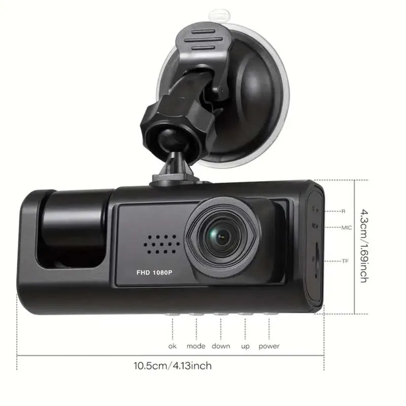 1080P Dual camera Dash Cam for cars,Front And Inside,car camera with IR Night Vision,Loop Recording,wide angle Car DVR Came Prêt Pour L'été