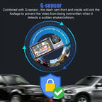 1080P Dual camera Dash Cam for cars,Front And Inside,car camera with IR Night Vision,Loop Recording,wide angle Car DVR Came Prêt Pour L'été